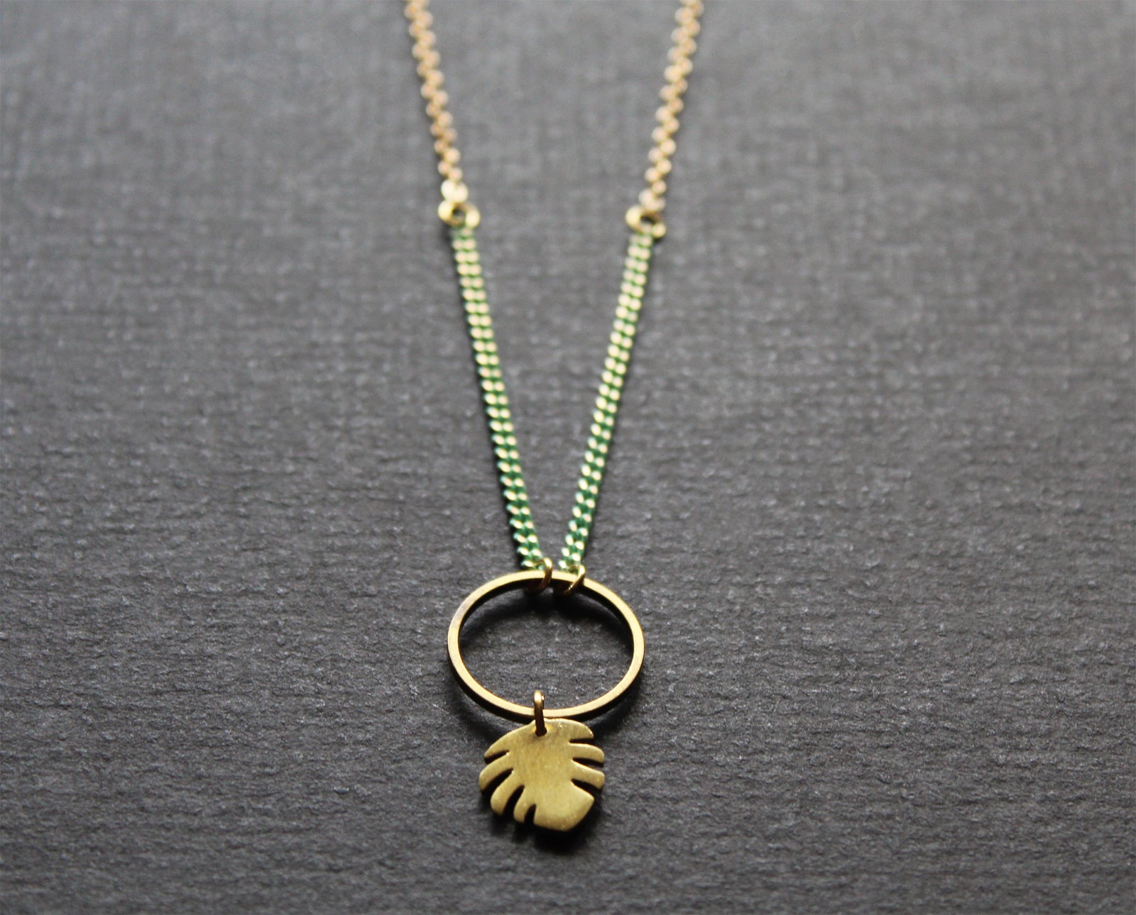Monstera Necklace