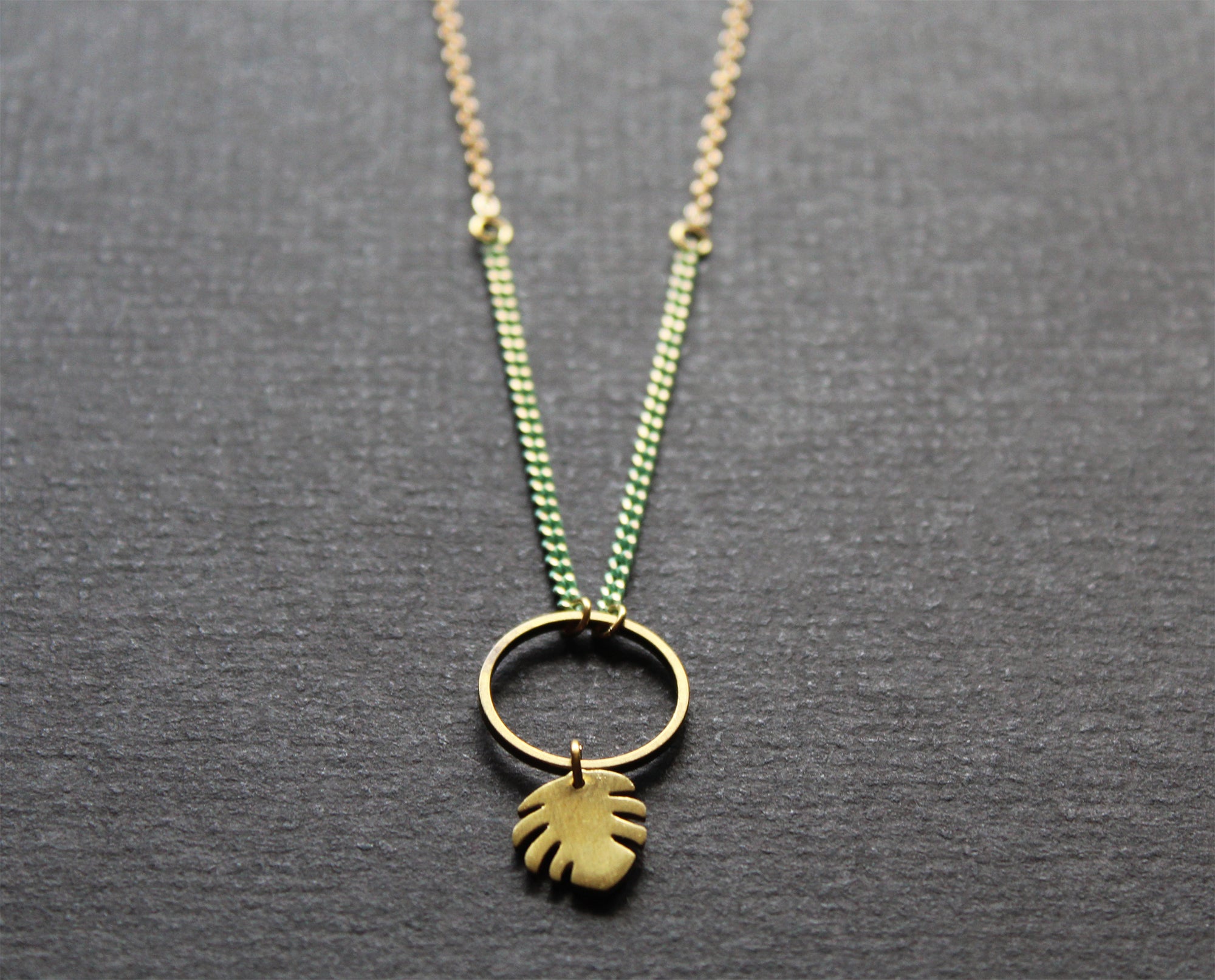 Monstera Necklace