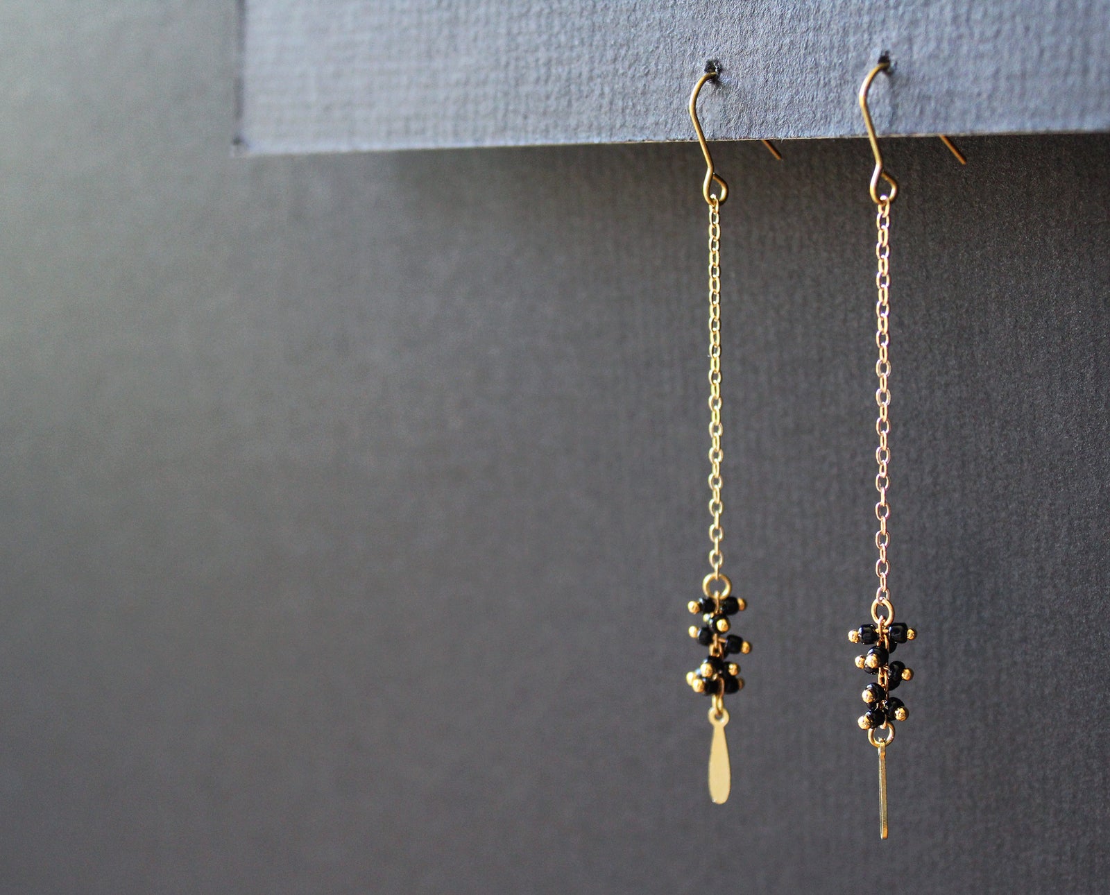 Palo Earrings Black - Long