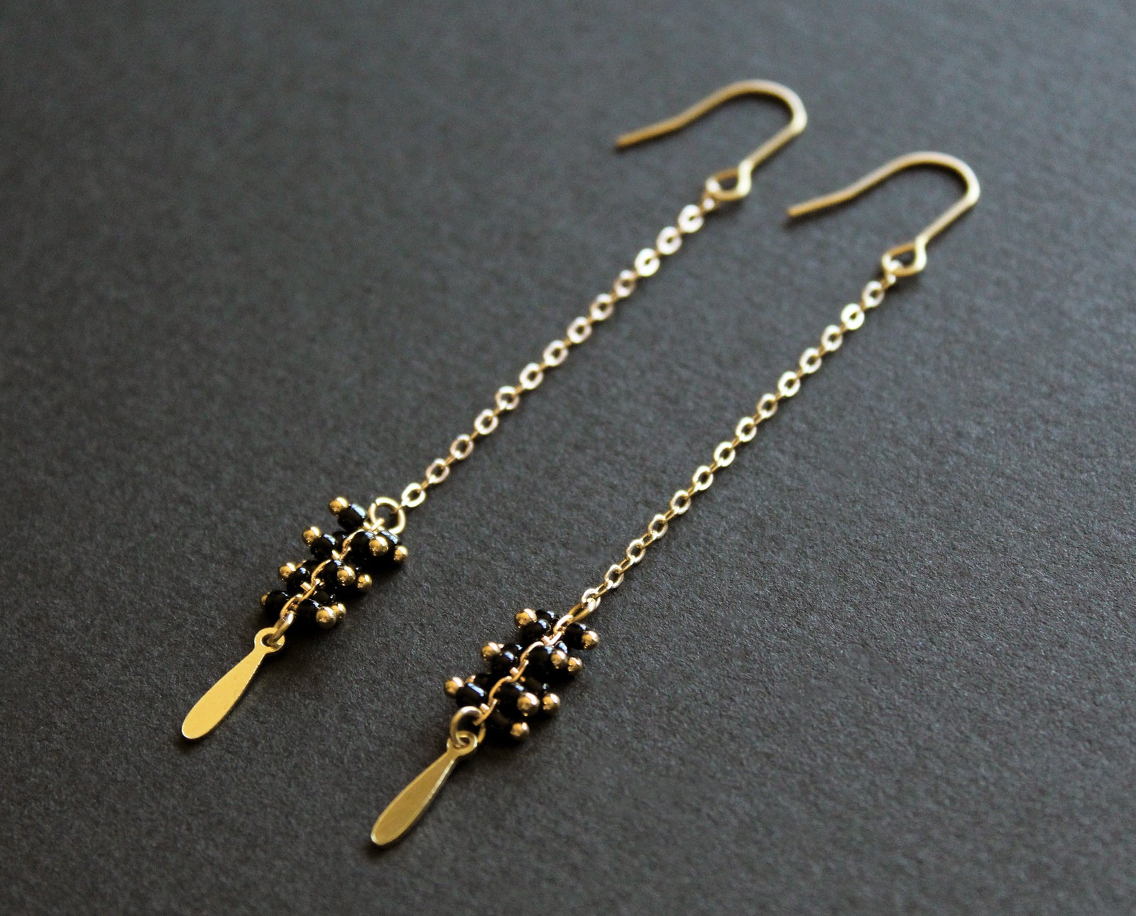 Palo Earrings Black - Long