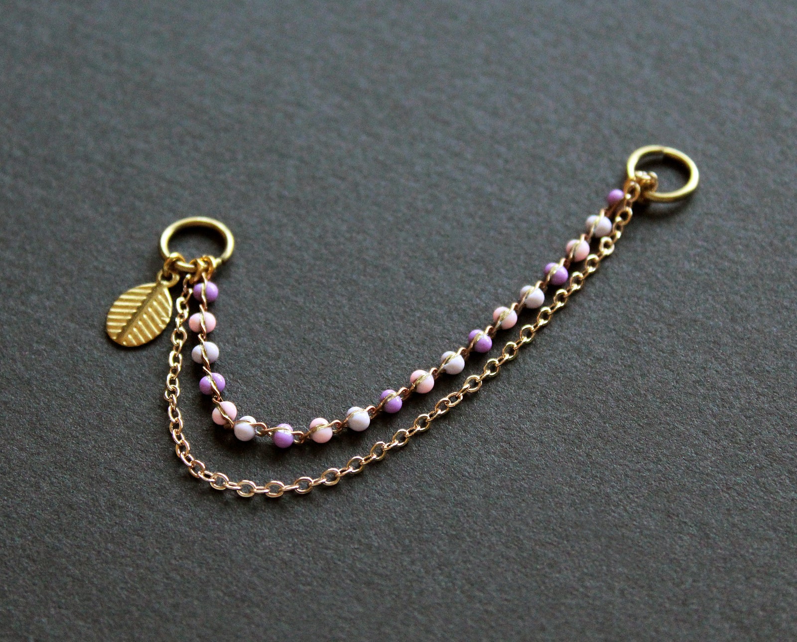 Lani Shoe Chain - Purple & Pink