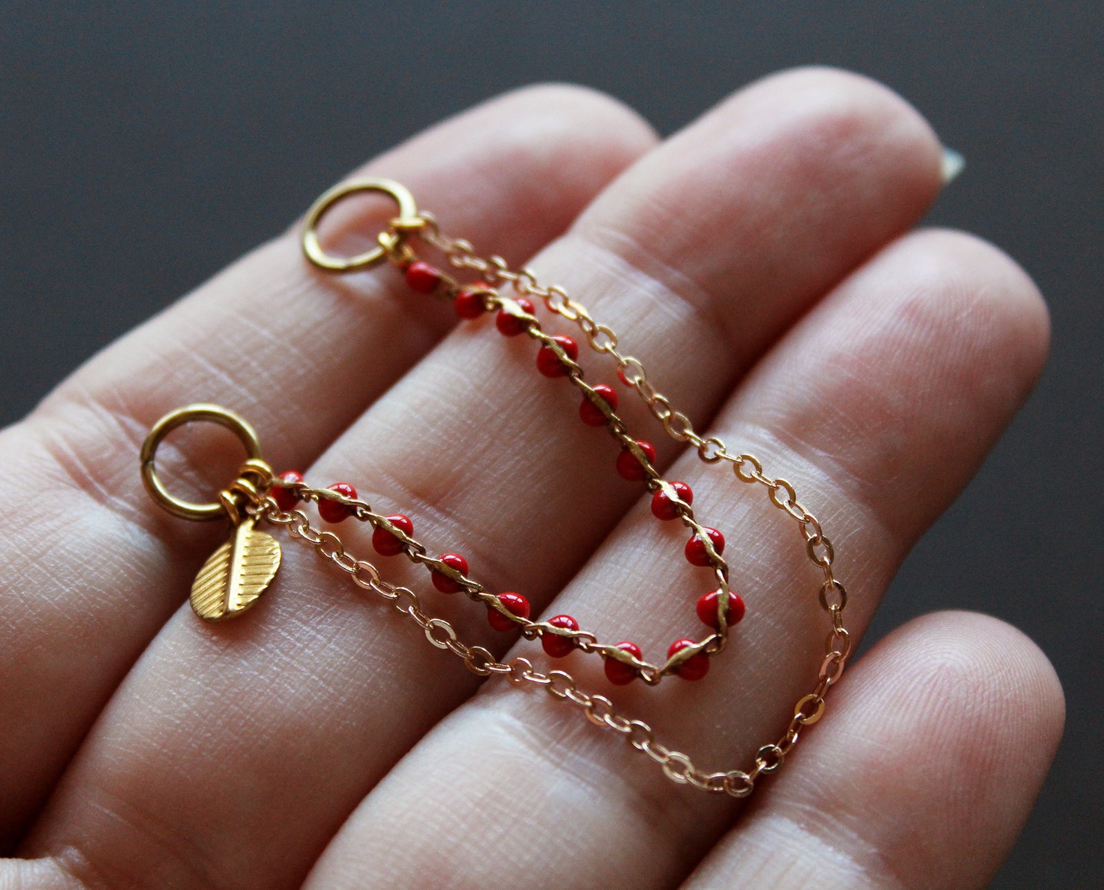 Lani Shoe Chain - Red