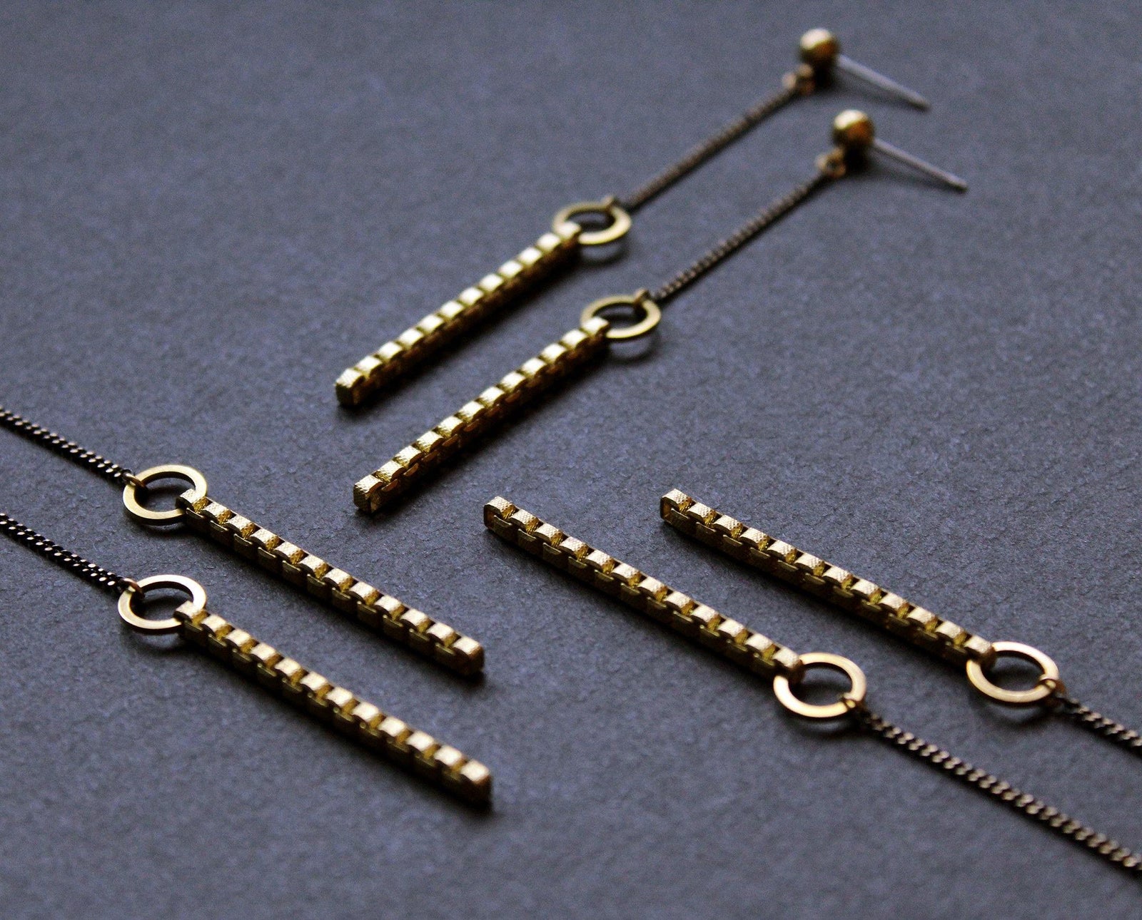 Jillian Earrings Black - Nea