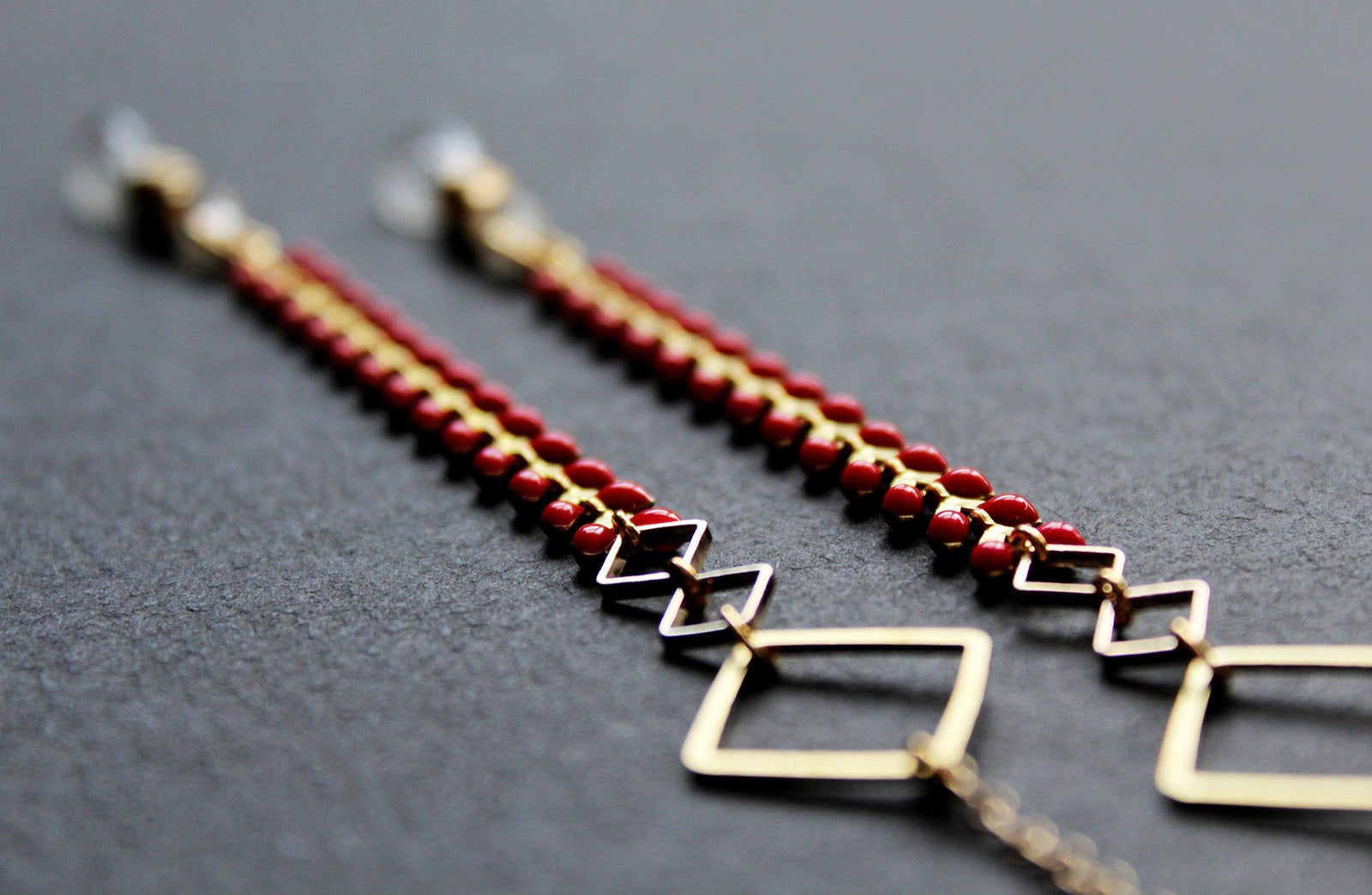 Kalea Glasses Chain Red - Nea