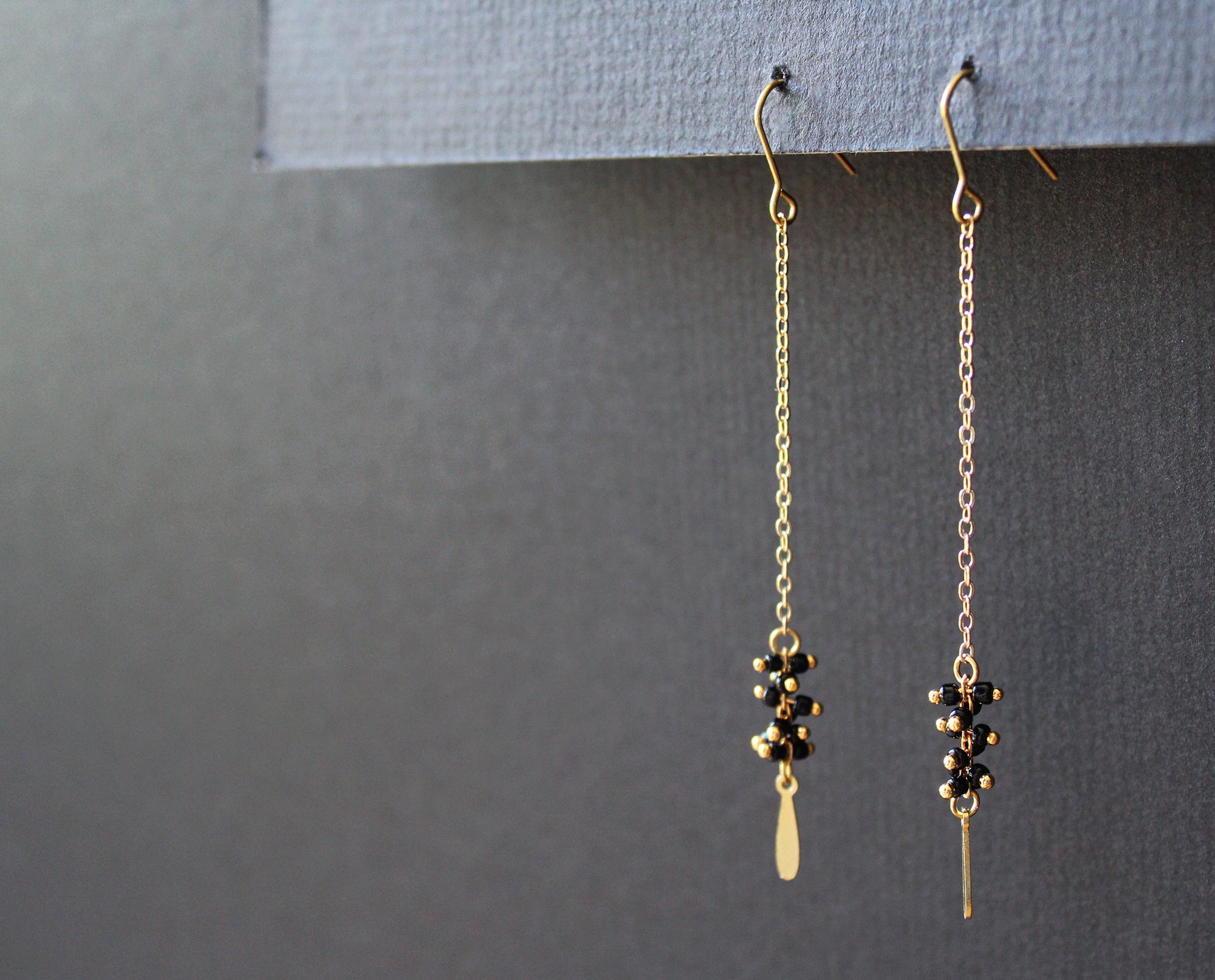 Palo Earrings Black - Long