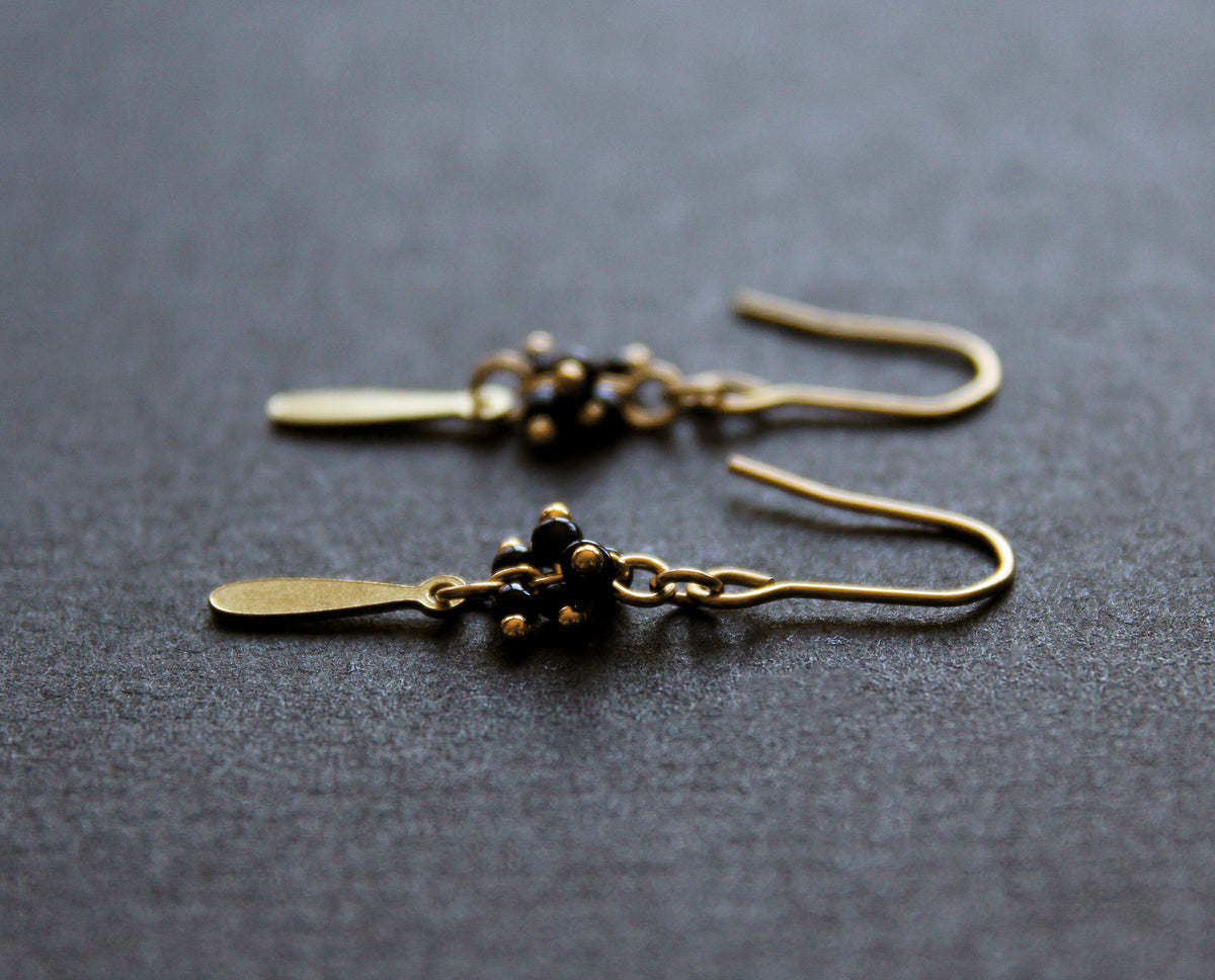 Boucles d&#39;oreilles Palo Noir - Court