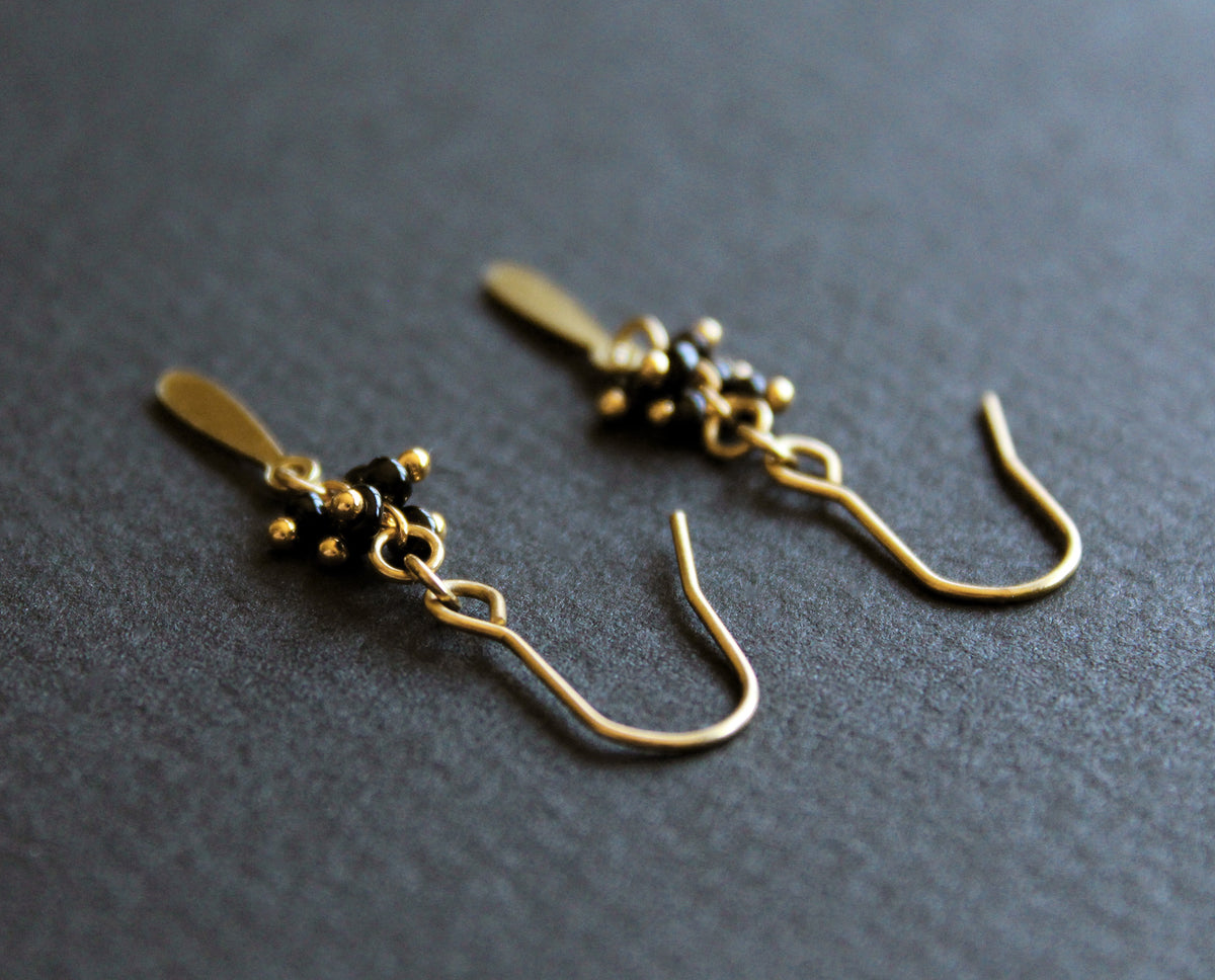 Boucles d&#39;oreilles Palo Noir - Court