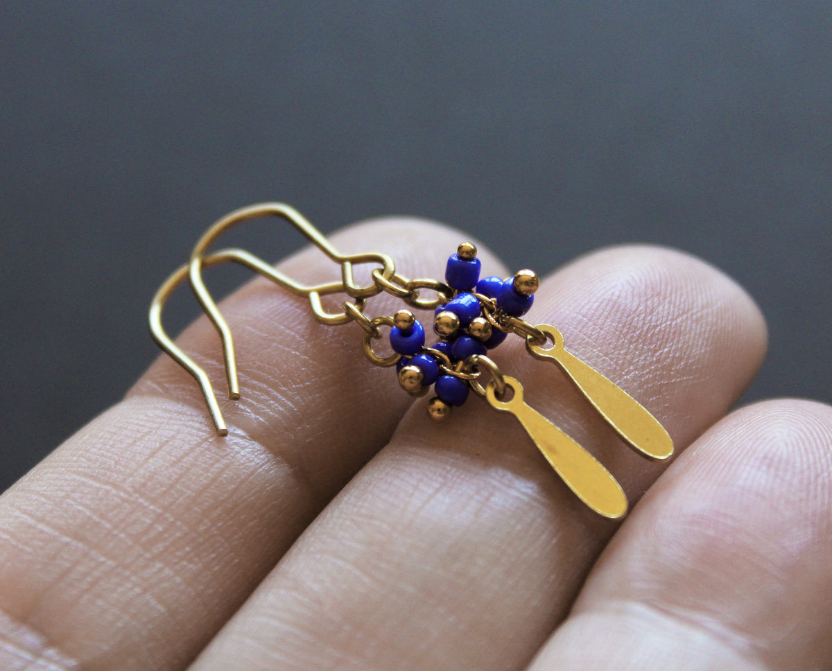 Palo Earrings Blue - Short