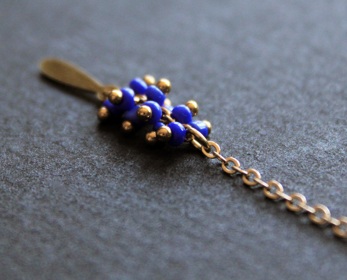 Palo Earrings Blue - Asymmetric