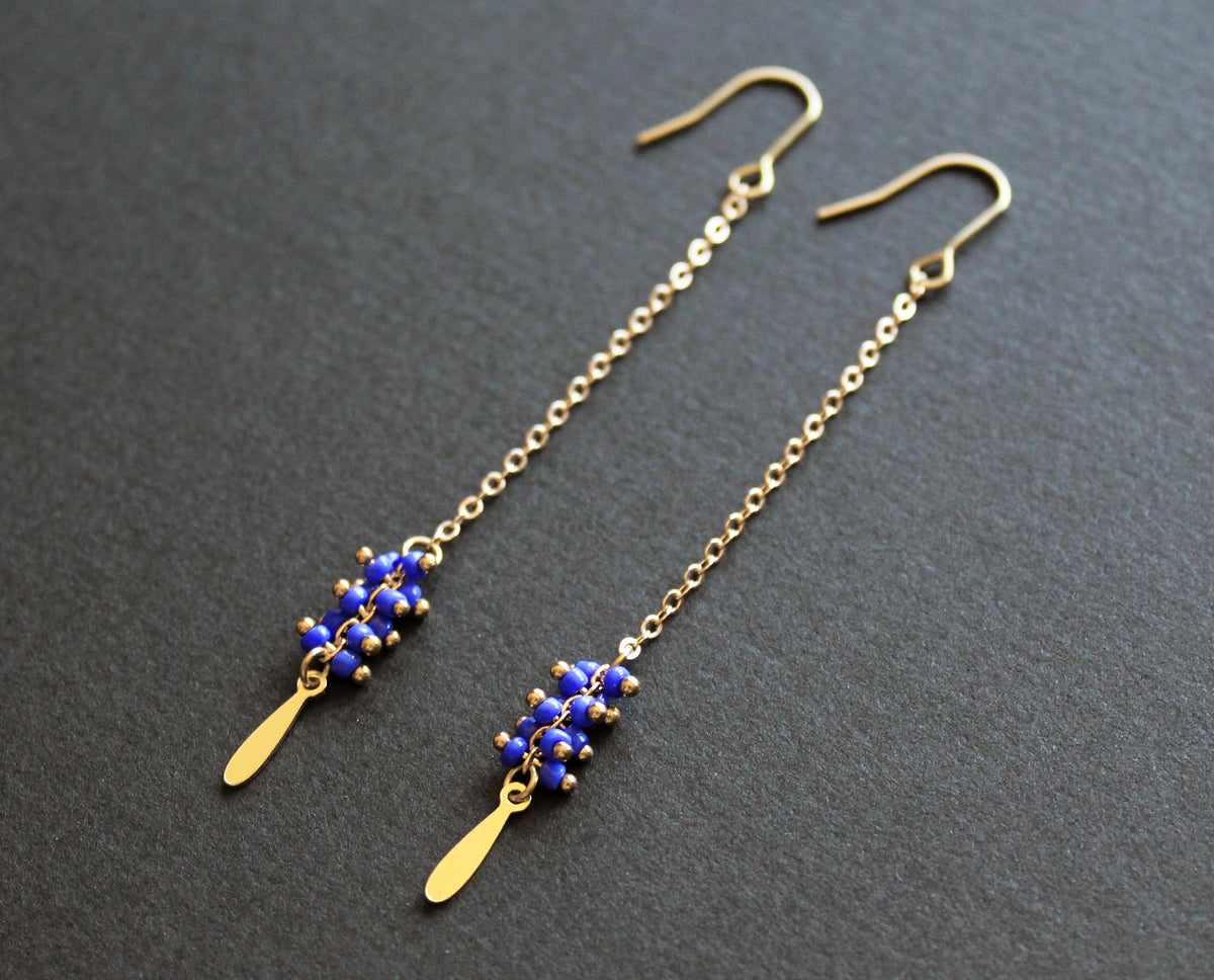 Palo Earrings Blue - Long