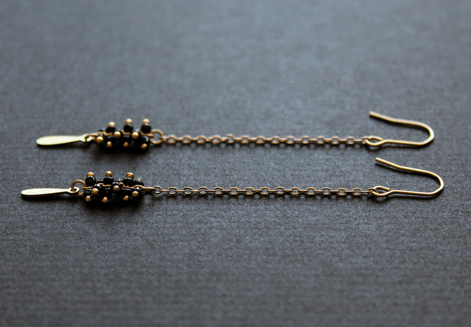 Palo Earrings Black - Long