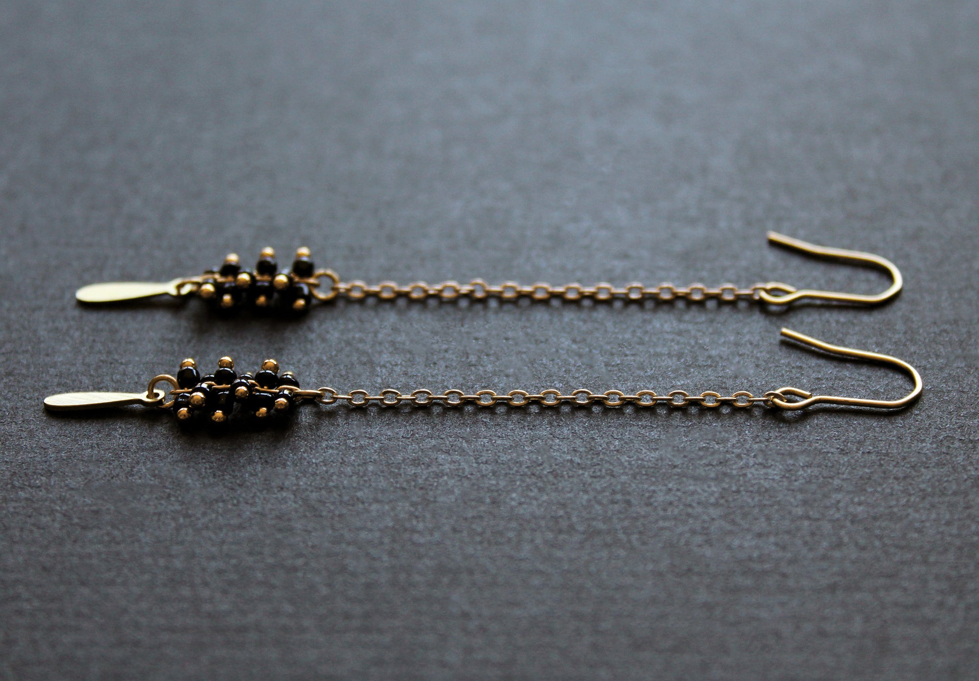 Palo Earrings Black - Long