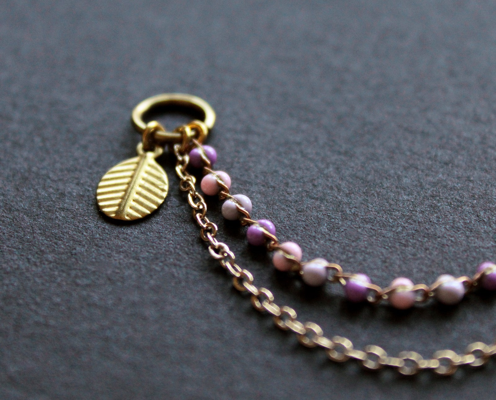 Lani Shoe Chain - Purple & Pink