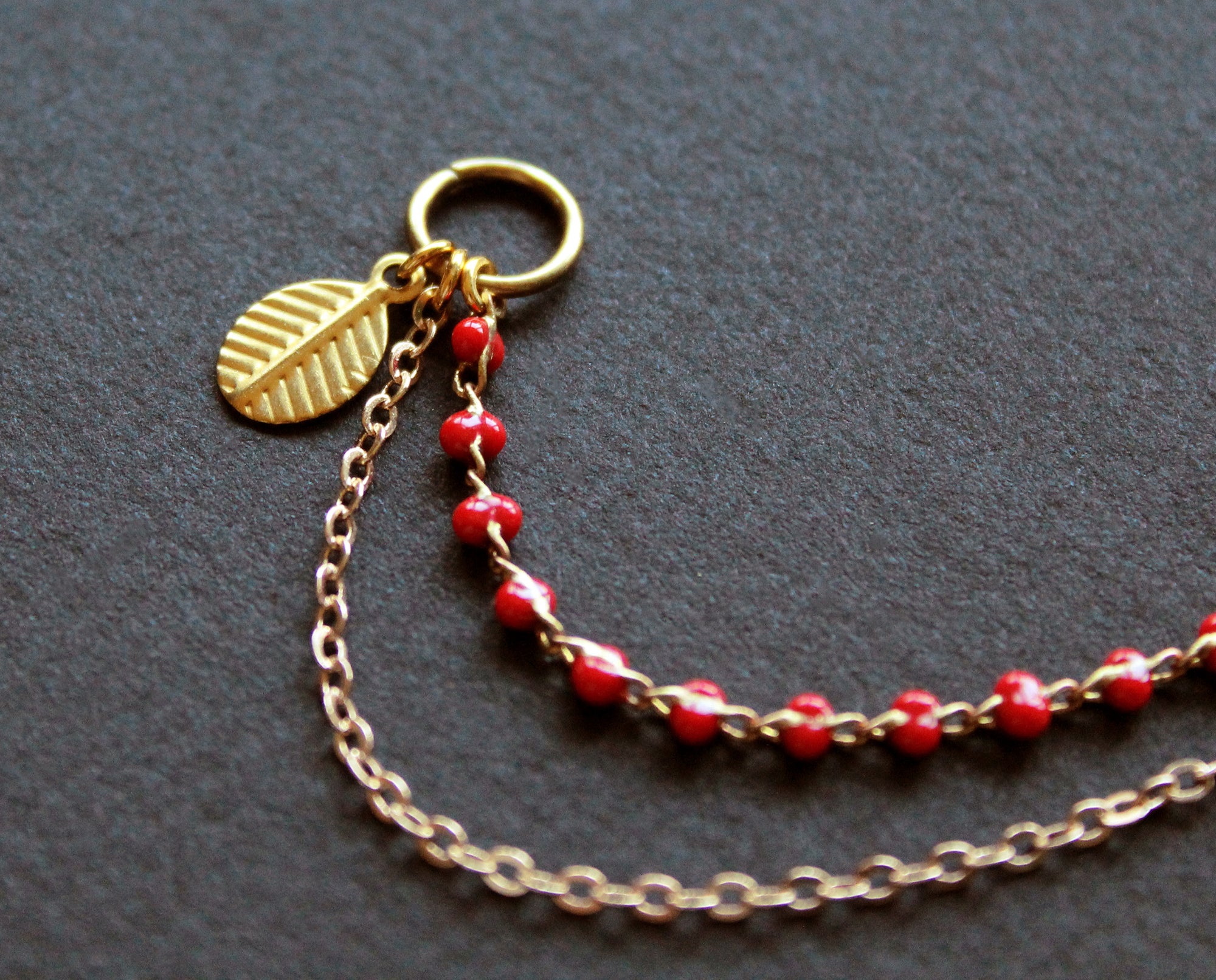 Lani Shoe Chain - Red