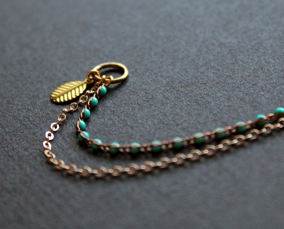 Lani Shoe Chain - Turquoise