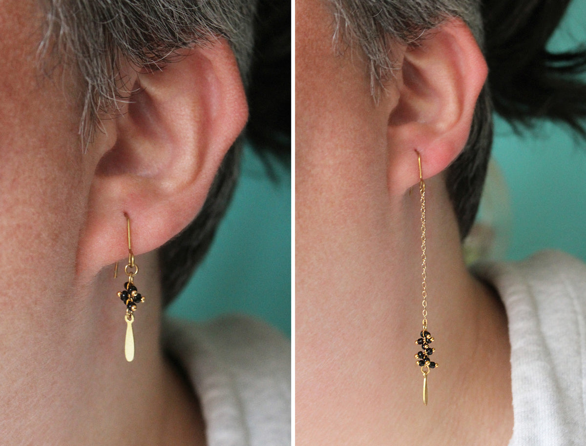 Palo Earrings Blue - Asymmetric