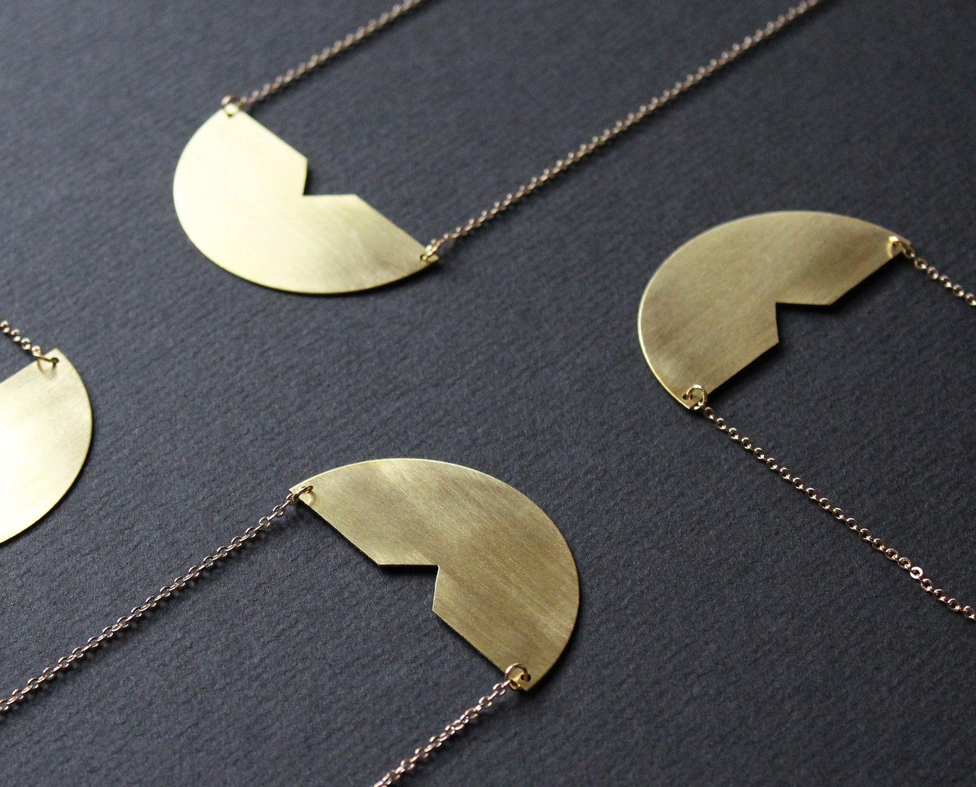 Meg Necklace 3in Brass - Nea