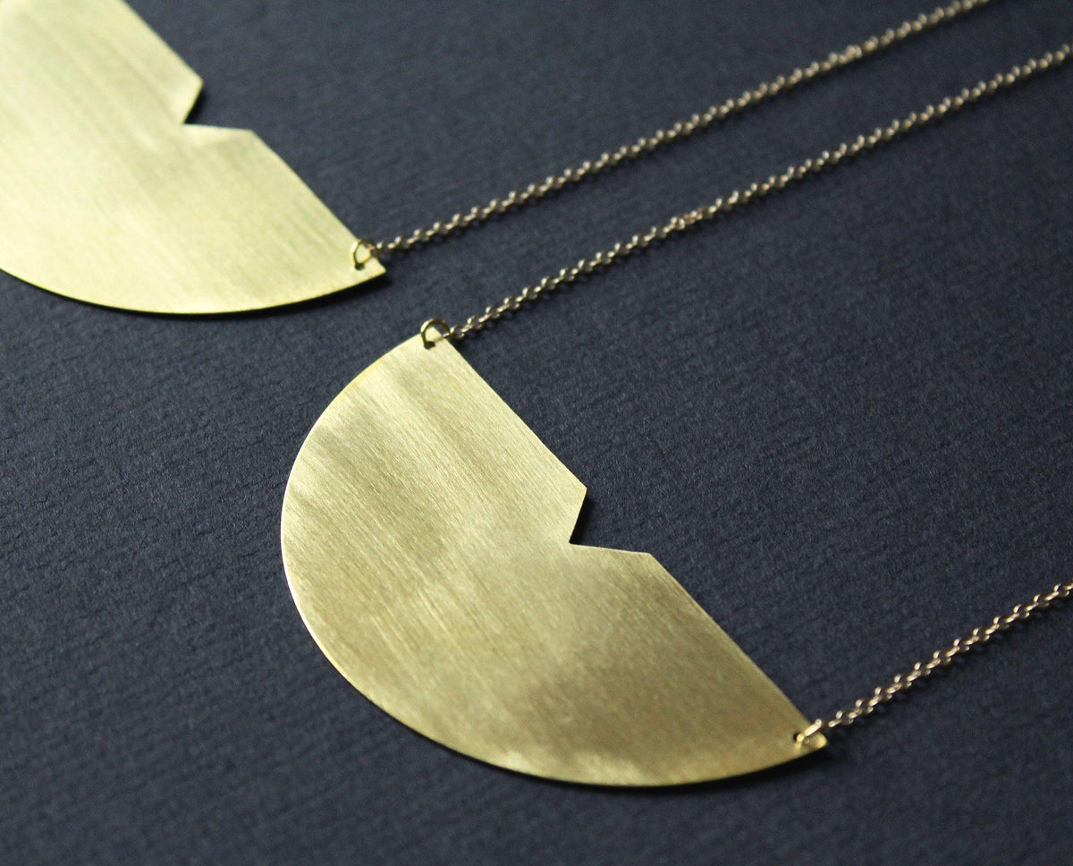 Meg Necklace 3in Brass - Nea