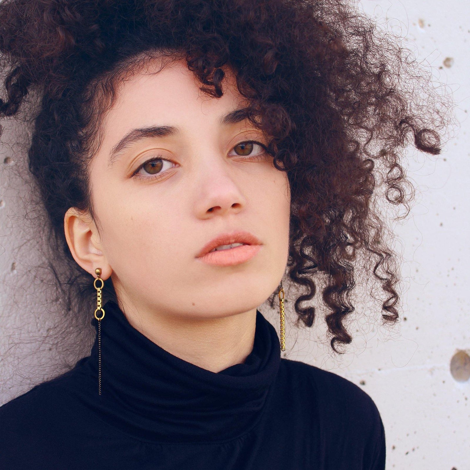 Jillian Earrings Asymmetric Pink - Nea