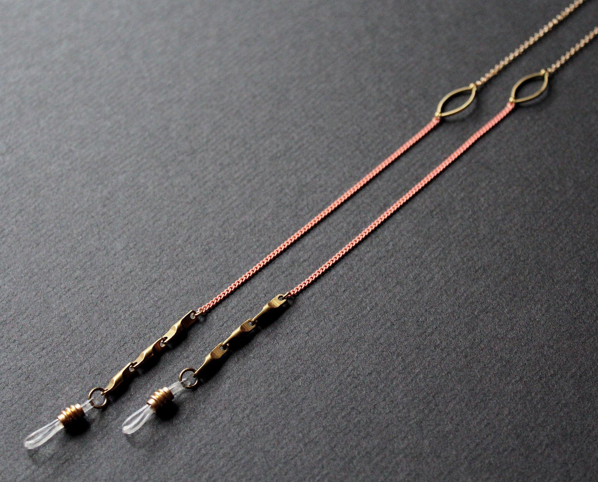 Modern Pink Glasses Chain - Artisan Nea Jewelry