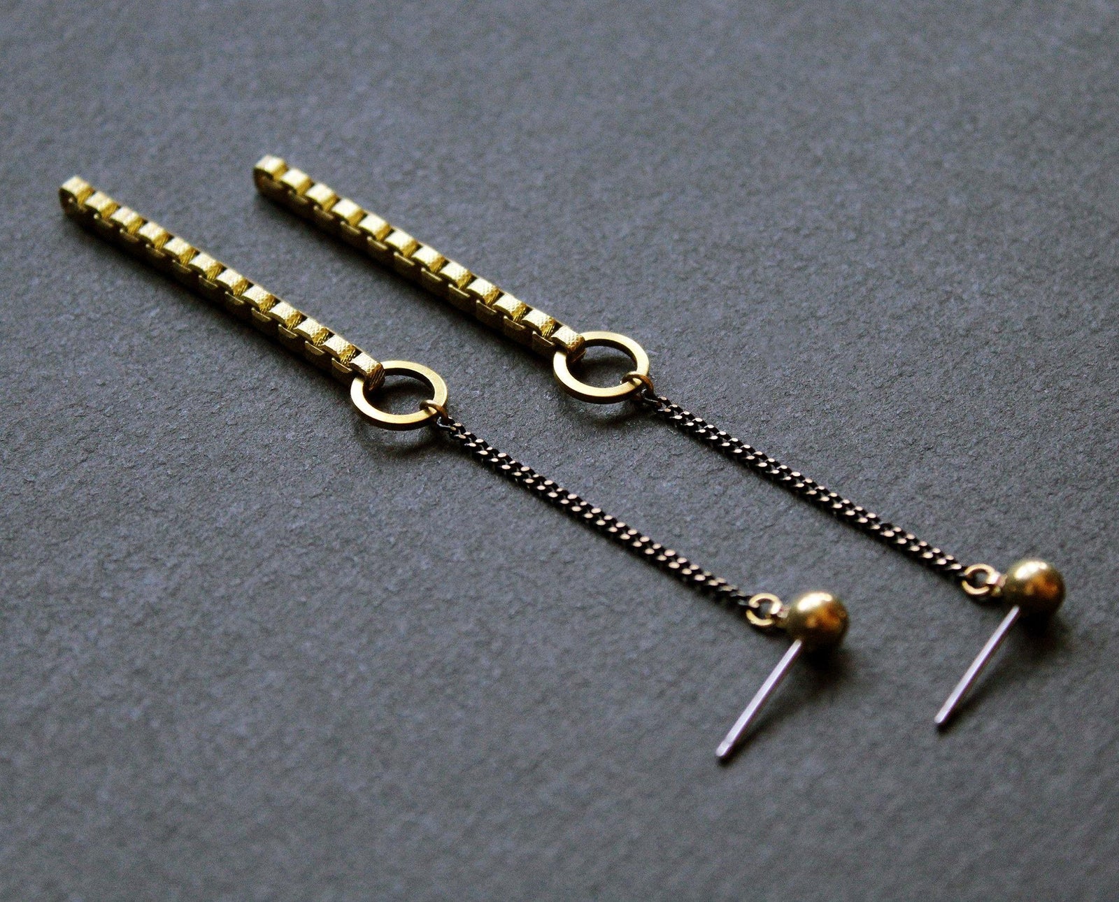 Jillian Earrings Black - Nea