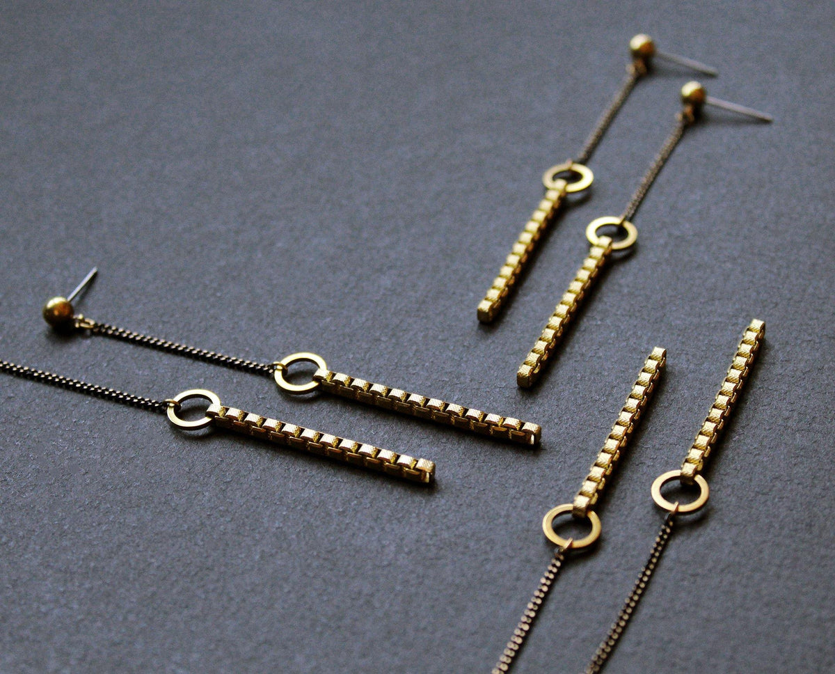 Jillian Earrings Black - Nea