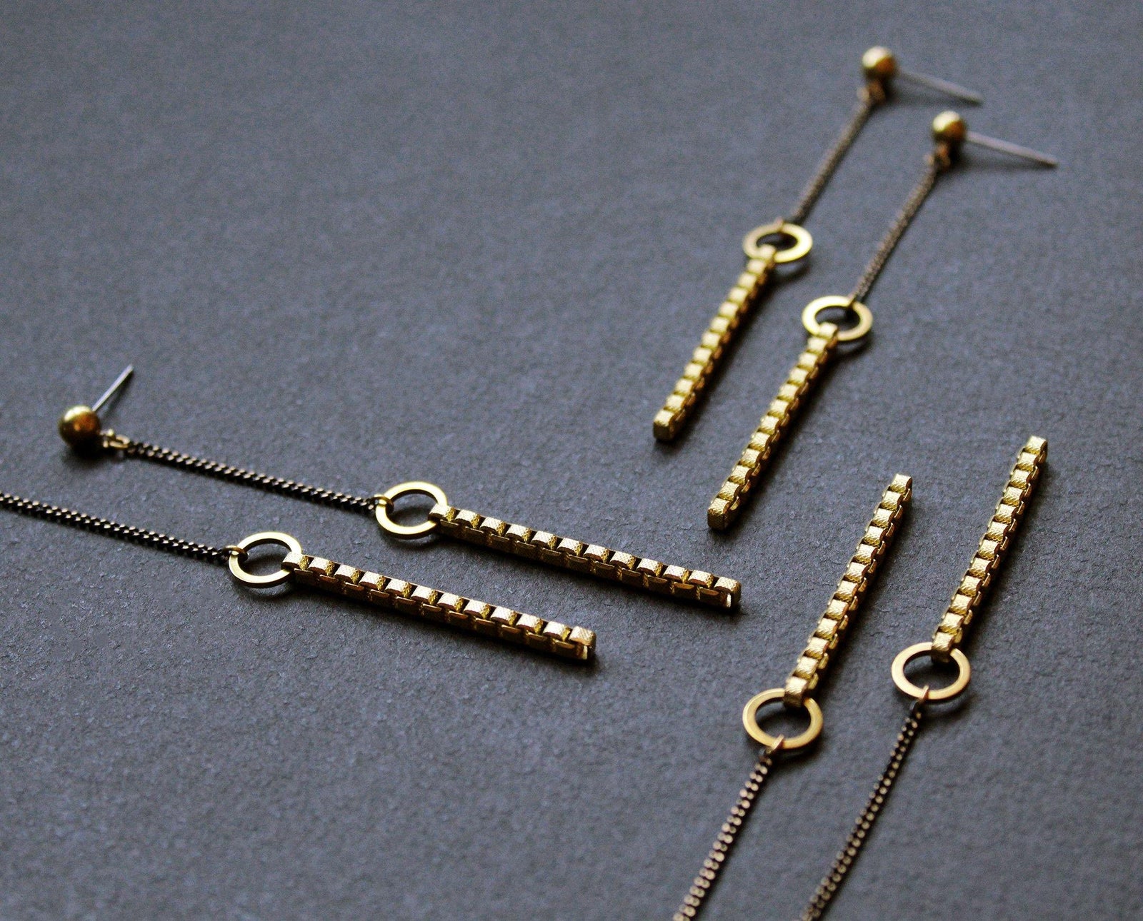 Jillian Earrings Black - Nea