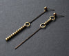 asymmetric drop earrings