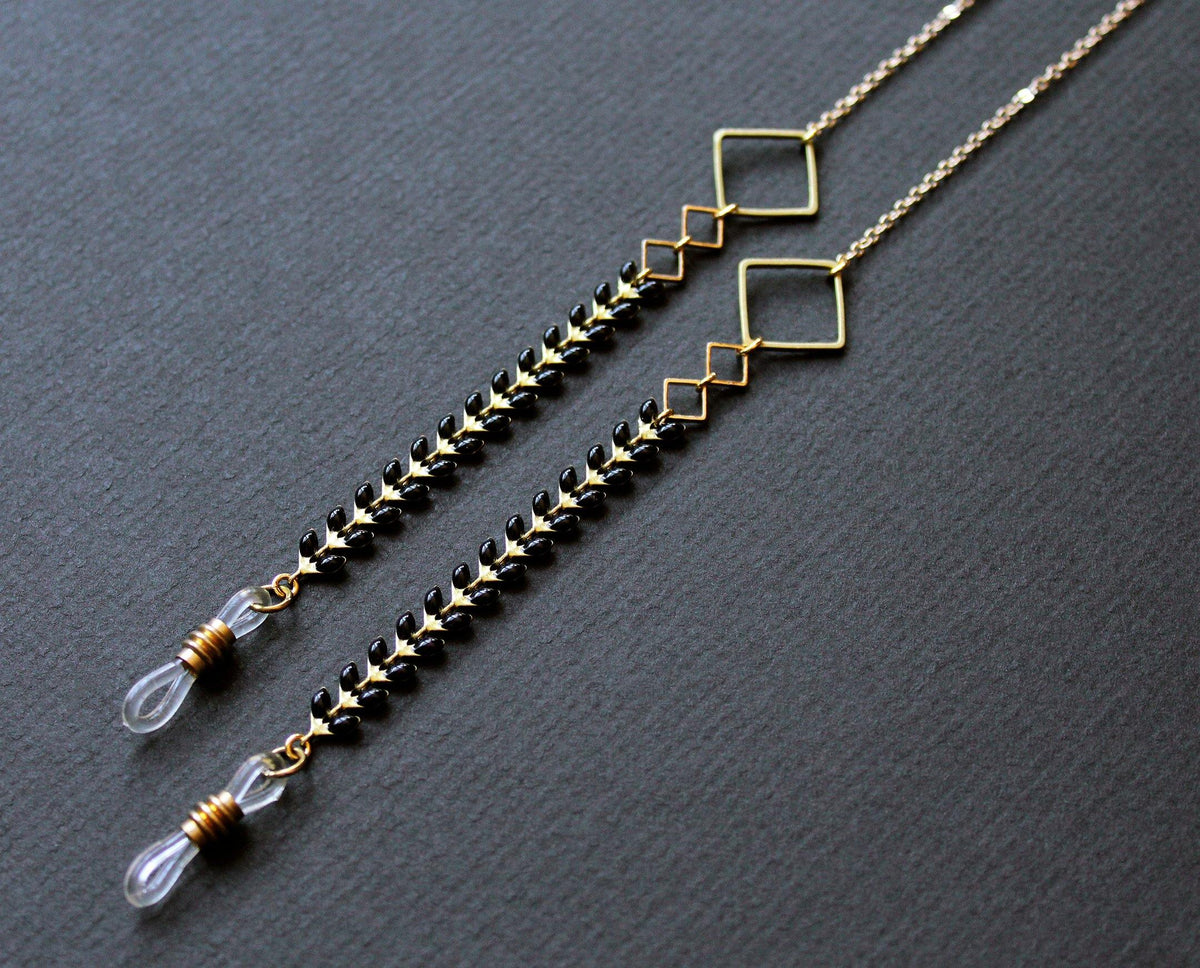 Kalea Glasses Chain Black - Nea