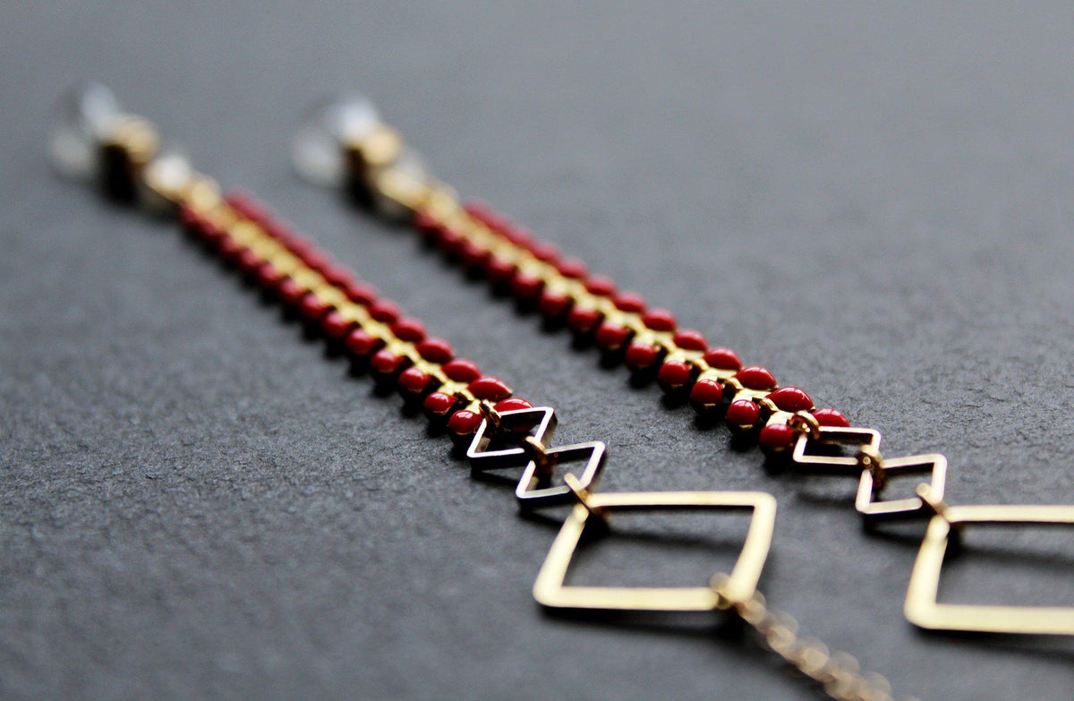 Kalea Glasses Chain Red - Nea