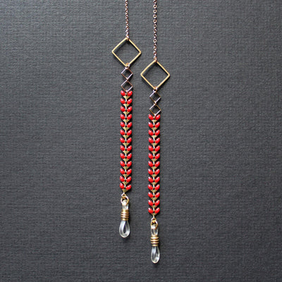 Kalea Glasses Chain Red - Nea